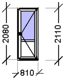 IVAPER EURO 62: Окно, Ivaper 62 мм (В), Без фурнитуры, 1680х850, Белый, Белый