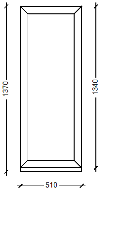 IVAPER GRAU 62: Окно, Ivaper 62 мм (В), Vorne, 1700х1100, Белый, Белый